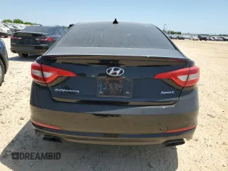 2017 Hyundai Sonata Sport with VIN 5NPE34AF2HH580647, listed as a Copart auction lot 52168185 with 149,613 mi miles and Salvage Title. Bid and sale history available at DreamBid. Image 6.