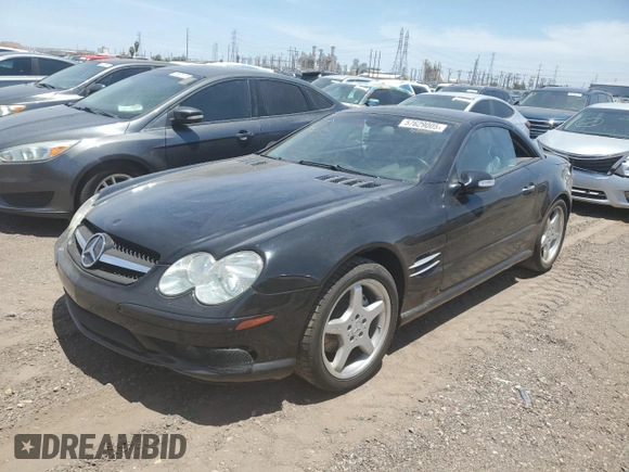 2003 Mercedes-Benz SL 500 with VIN WDBSK75F93F016612, listed as a Copart auction lot 57629005 with 52,791 mi miles and Clean title. Bid and sale history available at DreamBid. Image 1.