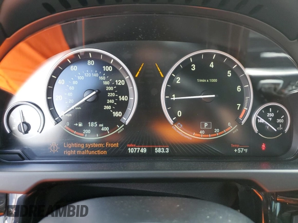 2018 BMW X5 xDrive35i with VIN 5UXKR0C54JL073568, listed as a Copart auction lot 48888015 with 107,749 mi miles and Salvage Title. Bid and sale history available at carsss.com. Image 9.