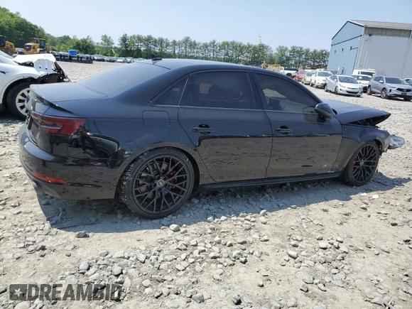 2017 Audi A4 Premium Plus with VIN WAUENAF46HN057810, listed as a Copart auction lot 59391535 with 60,136 mi miles and Salvage title. Bid and sale history available at DreamBid. Image 3.