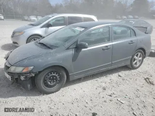 2010 Honda Civic Sdn DX-VP with VIN 2HGFA1F33AH526121, listed as a Copart auction lot 47438955 with 267,712 mi miles and Salvage Title. Bid and sale history available at carsss.com. Image 1.