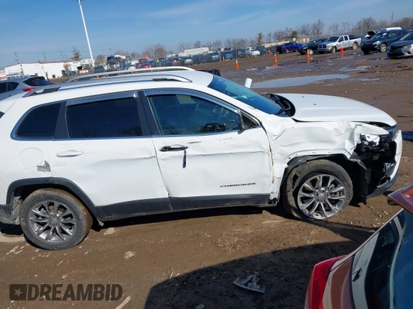 2020 Jeep Cherokee Latitude Plus with VIN 1C4PJLLB0LD643021, listed as a IAAI auction lot 41541601 with 48,459 mi miles. Bid and sale history available at carsss.com. Image 13.