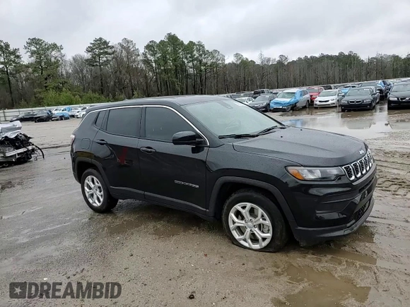 2024 Jeep Compass Sport with VIN 3C4NJDANXRT102040, listed as a Copart auction lot 48545325 with 10,668 mi miles and Salvage Title. Bid and sale history available at carsss.com. Image 12.