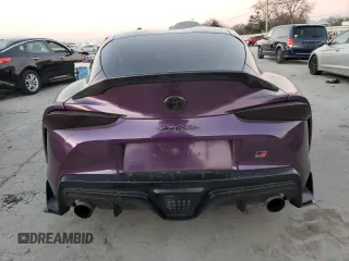 2021 Toyota GR Supra 3.0 with VIN WZ1DB0C00MW042065, listed as a Copart auction lot 83456584 with 36,410 mi miles and Salvage Title. Bid and sale history available at carsss.com. Image 6.