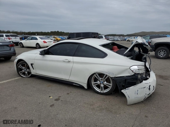 2015 BMW 4 Series 435i xDrive with VIN WBA3R5C52FK371274, listed as a Copart auction lot 48301884 with 130,005 mi miles and Salvage Title. Bid and sale history available at carsss.com. Image 2.
