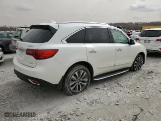 2014 Acura MDX Tech Pkg with VIN 5FRYD4H43EB045365, listed as a Copart auction lot 49688795 with 71,971 mi miles and Salvage Title. Bid and sale history available at carsss.com. Image 3.