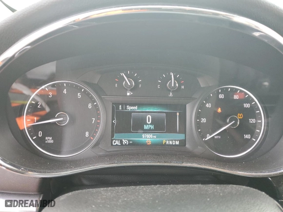 2018 Buick Encore Preferred II with VIN KL4CJBSB1JB595963, listed as a Copart auction lot 85547554 with 97606 miles and Salvage Title. Bid and sale history available at carsss.com. Image 9.