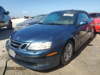2006 Saab 9-3 with VIN YS3FD79Y866001640, listed as a Copart auction lot 75103324 with 105,821 mi miles and Salvage Title. Bid and sale history available at carsss.com. Image 1.