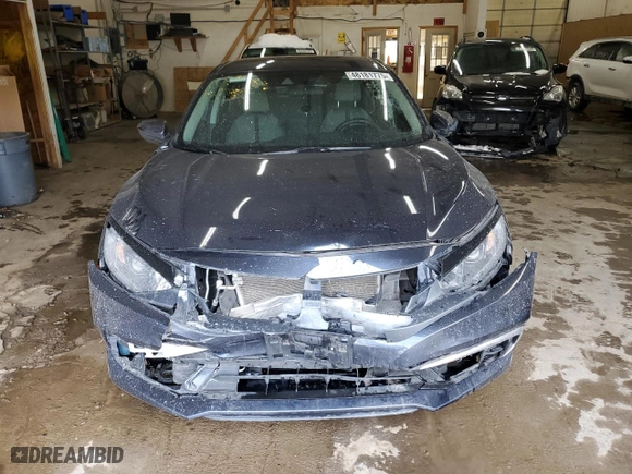 2019 Honda Civic Sedan LX with VIN 2HGFC2F62KH571885, listed as a Copart auction lot 48181775 with 57,899 mi miles and Salvage Title. Bid and sale history available at carsss.com. Image 5.