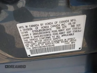 2006 Acura MDX with VIN 2HNYD18246H549248, listed as a IAAI auction lot 41361032 with 176,399 mi miles. Bid and sale history available at carsss.com. Image 9.
