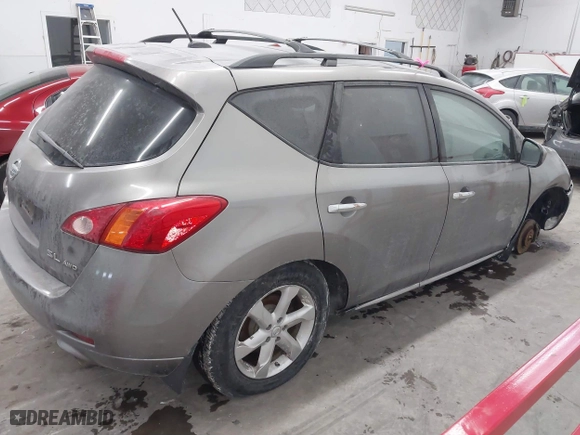 2009 Nissan Murano SL with VIN JN8AZ18W99W101481, listed as a IAAI auction lot 41633906 with 240,102 mi miles. Bid and sale history available at carsss.com. Image 4.
