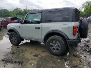2024 Ford Bronco Big Bend with VIN 1FMDE7AH7RLB13323, listed as a Copart auction lot 56677485 with 1,357 mi miles and Salvage title. Bid and sale history available at DreamBid. Image 2.
