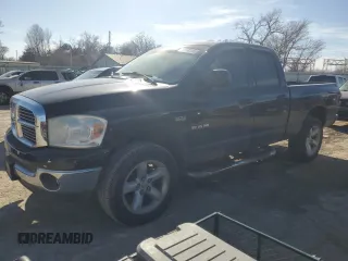 2008 Dodge 1500 SLT with VIN 1D7HU18248J105350, listed as a Copart auction lot 43478215 with 290,832 mi miles and Salvage Title. Bid and sale history available at carsss.com. Image 1.