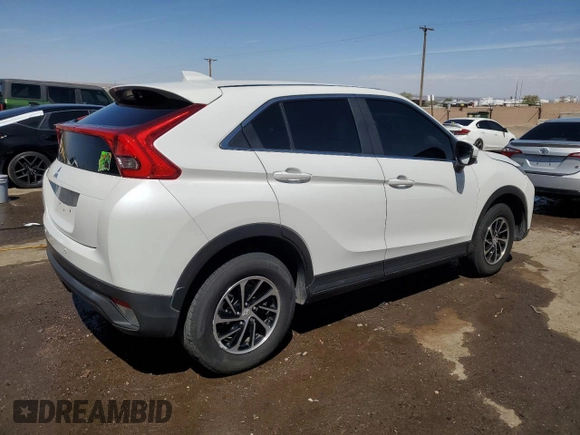 2020 Mitsubishi Eclipse Cross ES z VIN JA4AS3AA6LZ001722, wystawiony jako Copart lot #52418505 z przebiegiem 45 783 mil mil oraz Szkoda całkowita • Salvage title. Historia ofert i sprzedaży dostępna na DreamBid. Obrazek 3.