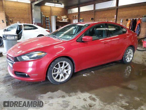 2013 Dodge Dart Rallye with VIN 1C3CDFBH7DD682451, listed as a Copart auction lot 51218165 with 145,282 mi miles and Salvage Title. Bid and sale history available at carsss.com. Image 1.