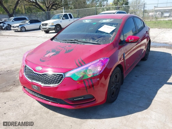 2016 Kia Forte LX with VIN KNAFK4A66G5510667, listed as a IAAI auction lot 41701919 with 165,361 mi miles. Bid and sale history available at carsss.com. Image 6.