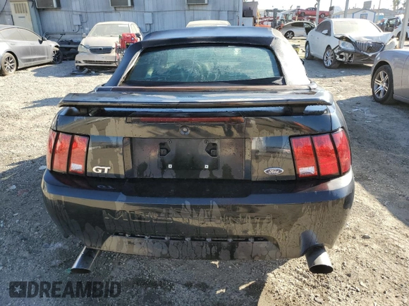 2001 Ford Mustang GT Deluxe with VIN 1FAFP45X51F165193, listed as a Copart auction lot 46522445 with 196,906 mi miles and Salvage Title. Bid and sale history available at carsss.com. Image 6.