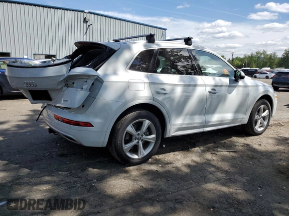 2020 Audi Q5 Premium Plus with VIN WA1BNAFY5L2081013, listed as a Copart auction lot 54674205 with 35,253 mi miles and Salvage title. Bid and sale history available at DreamBid. Image 3.
