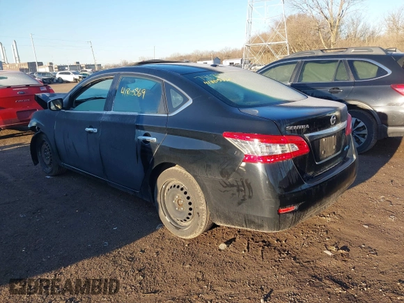 2013 Nissan Sentra S with VIN 3N1AB7AP7DL746878, listed as a IAAI auction lot 41805369 with Not Provided miles and . Bid and sale history available at DreamBid. Image 3.