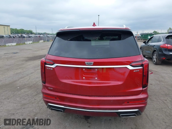 2024 Cadillac XT6 AWD Premium Luxury with VIN 1GYKPDRSXRZ724989, listed as a IAAI auction lot 42378559 with 22,520 mi miles and . Bid and sale history available at DreamBid. Image 16.