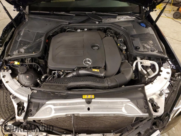 2021 Mercedes-Benz C 300 with VIN W1KWF8EB9MR642810, listed as a Copart auction lot 43569315 with 30,403 mi miles and Salvage title. Bid and sale history available at DreamBid. Image 11.