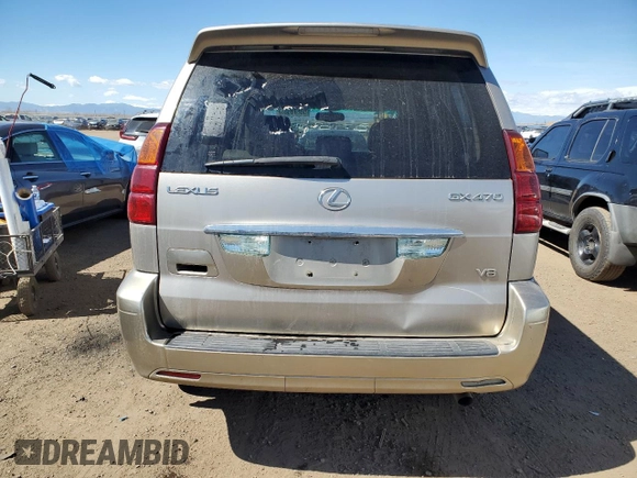2003 Lexus GX 470 z VIN JTJBT20X730014455, wystawiony jako Copart lot #50578635 z przebiegiem 440 835 mil mil oraz Czysty tytuł • Clean title. Historia ofert i sprzedaży dostępna na DreamBid. Obrazek 6.