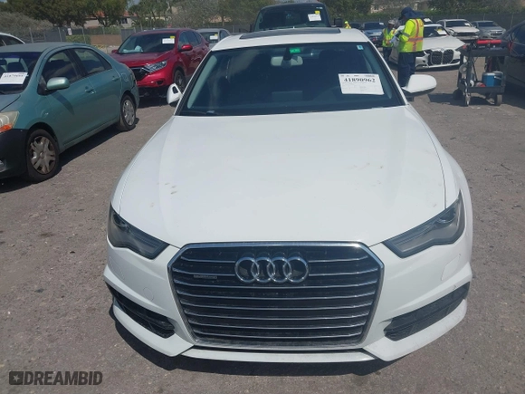 2016 Audi A6 3.0T Premium Plus with VIN WAUFGAFC9GN003664, listed as a IAAI auction lot 41890962 with 100,485 mi miles. Bid and sale history available at carsss.com. Image 12.