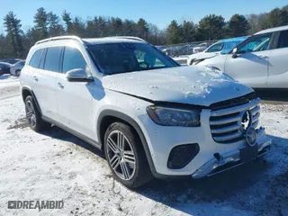 2024 Mercedes-Benz GLS with VIN 4JGFF5KE1RB037358, listed as a IAAI auction lot 41334345 with 16,064 mi miles. Bid and sale history available at carsss.com. Image 1.