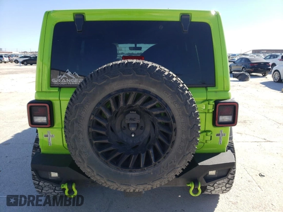 2021 Jeep Wrangler Unlimited Sport S with VIN 1C4HJXDGXMW830164, listed as a Copart auction lot 47892245 with 59,369 mi miles and Salvage Title. Bid and sale history available at carsss.com. Image 6.