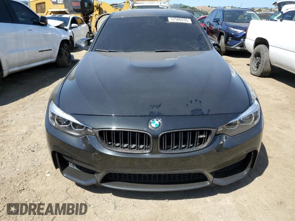 2018 BMW M3 with VIN WBS8M9C50J5K98422, listed as a Copart auction lot 57500235 with 62,915 mi miles and Salvage title. Bid and sale history available at DreamBid. Image 5.