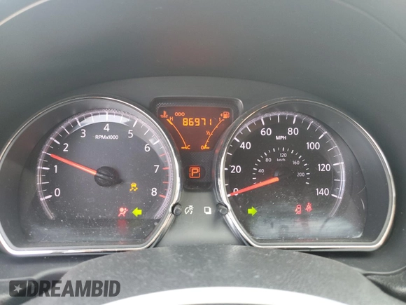 2013 Nissan Versa S Plus with VIN 3N1CN7AP3DL863681, listed as a Copart auction lot 76935524 with 86,971 mi miles and Salvage title. Bid and sale history available at DreamBid. Image 9.