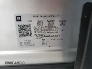 2020 Chevrolet Traverse LS with VIN 1GNERLKW2LJ261358, listed as a Copart auction lot 77149434 with 49,183 mi miles and Non Repairable. Bid and sale history available at carsss.com. Image 15.