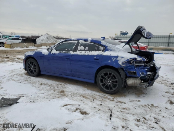 2022 Dodge Charger GT with VIN 2C3CDXMG0NH111575, listed as a Copart auction lot 89256725 with 35,533 mi miles and Salvage Title. Bid and sale history available at carsss.com. Image 2.