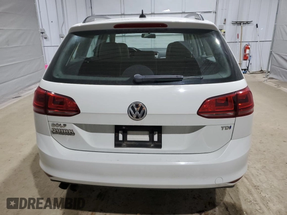 2015 Volkswagen Golf SportWagen TDI SE with VIN 3VWCA7AU0FM501705, listed as a Copart auction lot 48481995 with 133,894 mi miles and Salvage Title. Bid and sale history available at carsss.com. Image 6.
