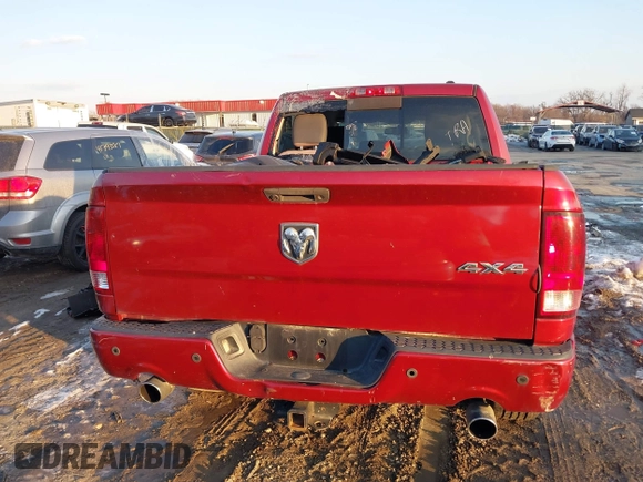 2012 Ram 1500 Sport with VIN 1C6RD7MT1CS225018, listed as a IAAI auction lot 41418493 with 141,526 mi miles. Bid and sale history available at carsss.com. Image 17.