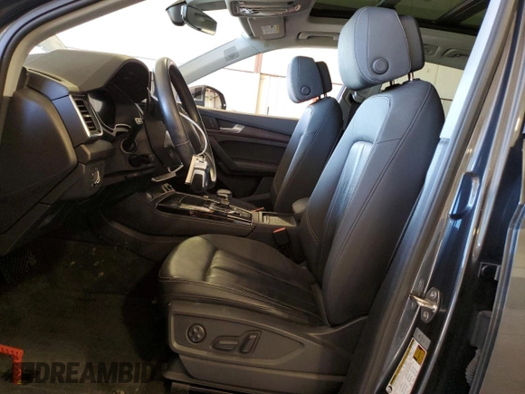 2021 Audi Q5 Premium Plus with VIN WA1E2AFY7M2046870, listed as a Copart auction lot 77452064 with 75,007 mi miles and Salvage Title. Bid and sale history available at carsss.com. Image 7.