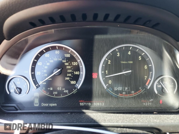 2015 BMW 5 Series 535i xDrive with VIN WBA5B3C57FD547905, listed as a Copart auction lot 52488415 with 107,119 mi miles and Clean Title. Bid and sale history available at carsss.com. Image 9.
