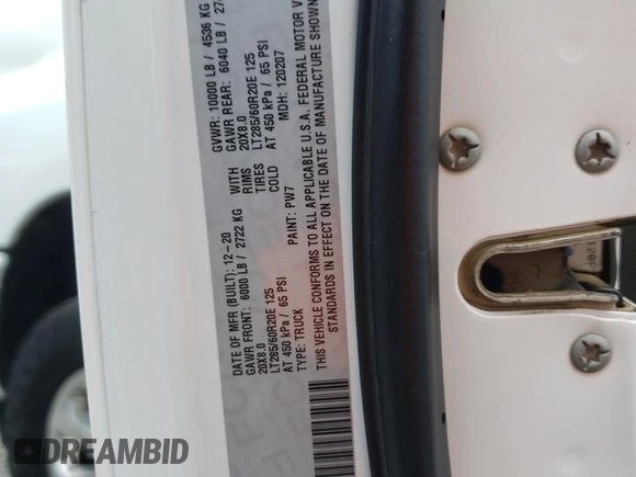 2021 Ram 2500 Big Horn z VIN 3C6UR5DL9MG511028, wystawiony jako Copart lot #58717345 z przebiegiem 116 267 mil mil oraz Tytuł czysty. Historia ofert i sprzedaży dostępna na DreamBid. Obrazek 12.