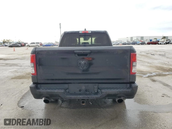 2022 Ram 1500 Big Horn with VIN 1C6RREMT9NN265838, listed as a Copart auction lot 88808215 with 88,050 mi miles and Salvage Title. Bid and sale history available at carsss.com. Image 6.