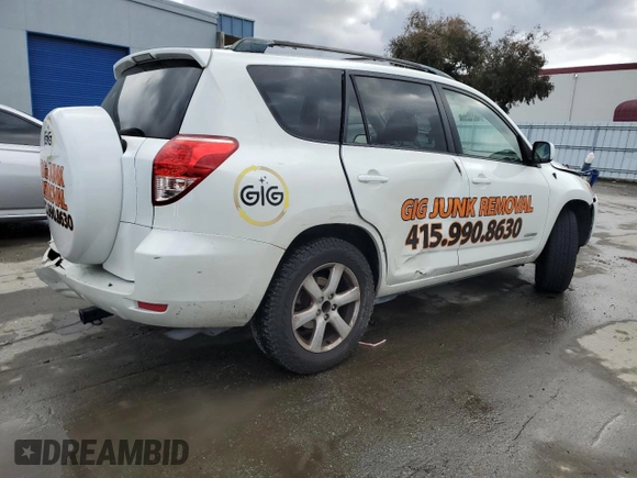 2007 Toyota RAV4 Limited with VIN JTMZK31VX75008441, listed as a Copart auction lot 44715115 with 156,103 mi miles and Salvage Title. Bid and sale history available at carsss.com. Image 3.