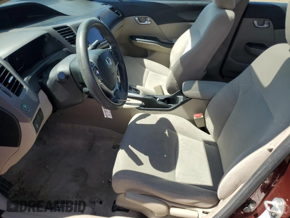 2012 Honda Civic EX with VIN 19XFB2F85CE034458, listed as a Copart auction lot 56599745 with 168,786 mi miles and Clean Title. Bid and sale history available at DreamBid. Image 7.