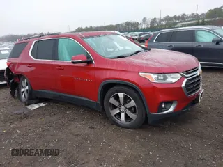 2020 Chevrolet Traverse LT Leather with VIN 1GNEVHKW9LJ158673, listed as a IAAI auction lot 41831220 with 109,742 mi miles. Bid and sale history available at carsss.com. Image 1.