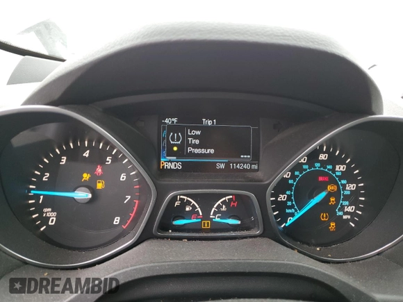 2015 Ford Escape Titanium with VIN 1FMCU0J9XFUA58239, listed as a Copart auction lot 46153395 with 114,240 mi miles and Salvage Title. Bid and sale history available at carsss.com. Image 9.