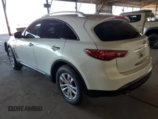 2015 Infiniti QX70 with VIN JN8CS1MU5FM381036, listed as a Copart auction lot 54107975 with Not Provided miles and Salvage Title. Bid and sale history available at DreamBid. Image 2.