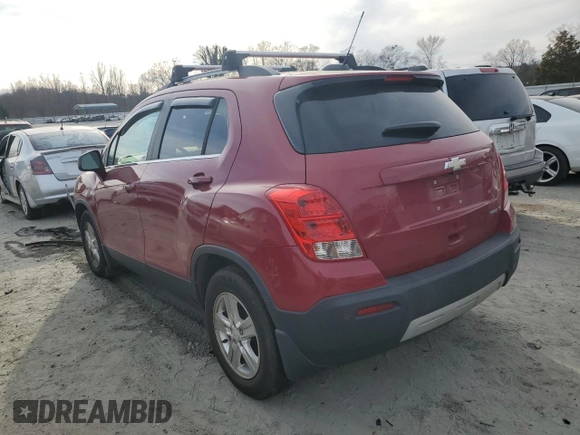 2015 Chevrolet Trax LT with VIN KL7CJLSB4FB099233, listed as a Copart auction lot 45752555 with 78,326 mi miles and Salvage Title. Bid and sale history available at carsss.com. Image 2.
