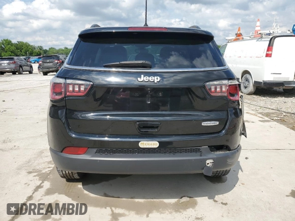 2017 Jeep Compass Latitude with VIN 3C4NJCBB0HT611440, listed as a Copart auction lot 57401485 with 128,319 mi miles and Salvage title. Bid and sale history available at DreamBid. Image 6.