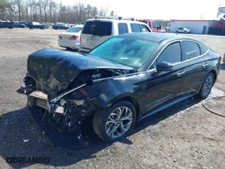 2020 Hyundai Sonata SEL with VIN 5NPEF4JA3LH059215, listed as a IAAI auction lot 41813711 with 48,784 mi miles. Bid and sale history available at carsss.com. Image 2.
