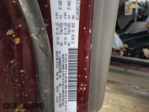 2002 Jeep Grand Cherokee Laredo с VIN 1J4GX48S02C257582, выставлен на аукционе Copart как лот 88787515 с пробегом Не указан миль и Списание • Salvage title. История ставок и продаж доступна на DreamBid. Изображение 13.