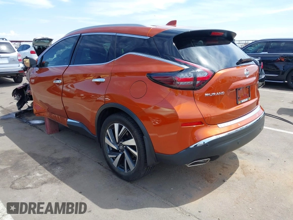 2022 Nissan Murano SL with VIN 5N1AZ2CJXNC110534, listed as a IAAI auction lot 42139773 with 16,093 mi miles and . Bid and sale history available at carsss.com. Image 3.