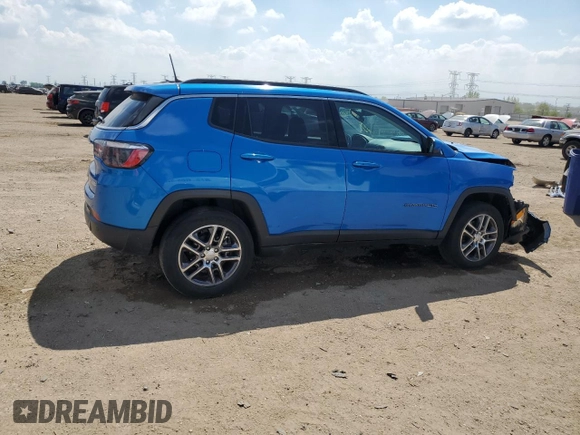 2020 Jeep Compass North z VIN 3C4NJDBB9LT255410, wystawiony jako Copart lot #56552915 z przebiegiem 38 959 mil mil oraz Szkoda całkowita • Salvage title. Historia ofert i sprzedaży dostępna na DreamBid. Obrazek 3.